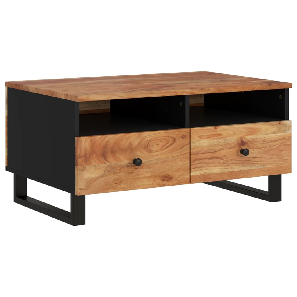 vidaXL Salontafel 80x54x40 cm massief mangohout en bewerkt hout