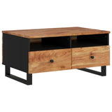 vidaXL Salontafel 80x54x40 cm massief mangohout en bewerkt hout