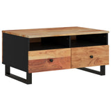 vidaXL Salontafel 80x54x40 cm massief mangohout en bewerkt hout