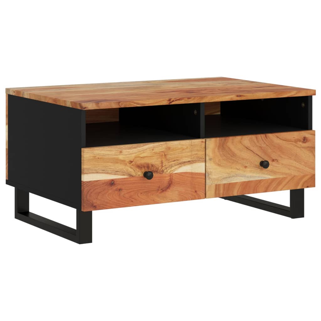vidaXL Salontafel 80x54x40 cm massief mangohout en bewerkt hout