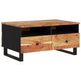 vidaXL Salontafel 80x54x40 cm massief mangohout en bewerkt hout