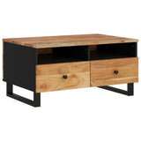 vidaXL Salontafel 80x54x40 cm massief mangohout en bewerkt hout