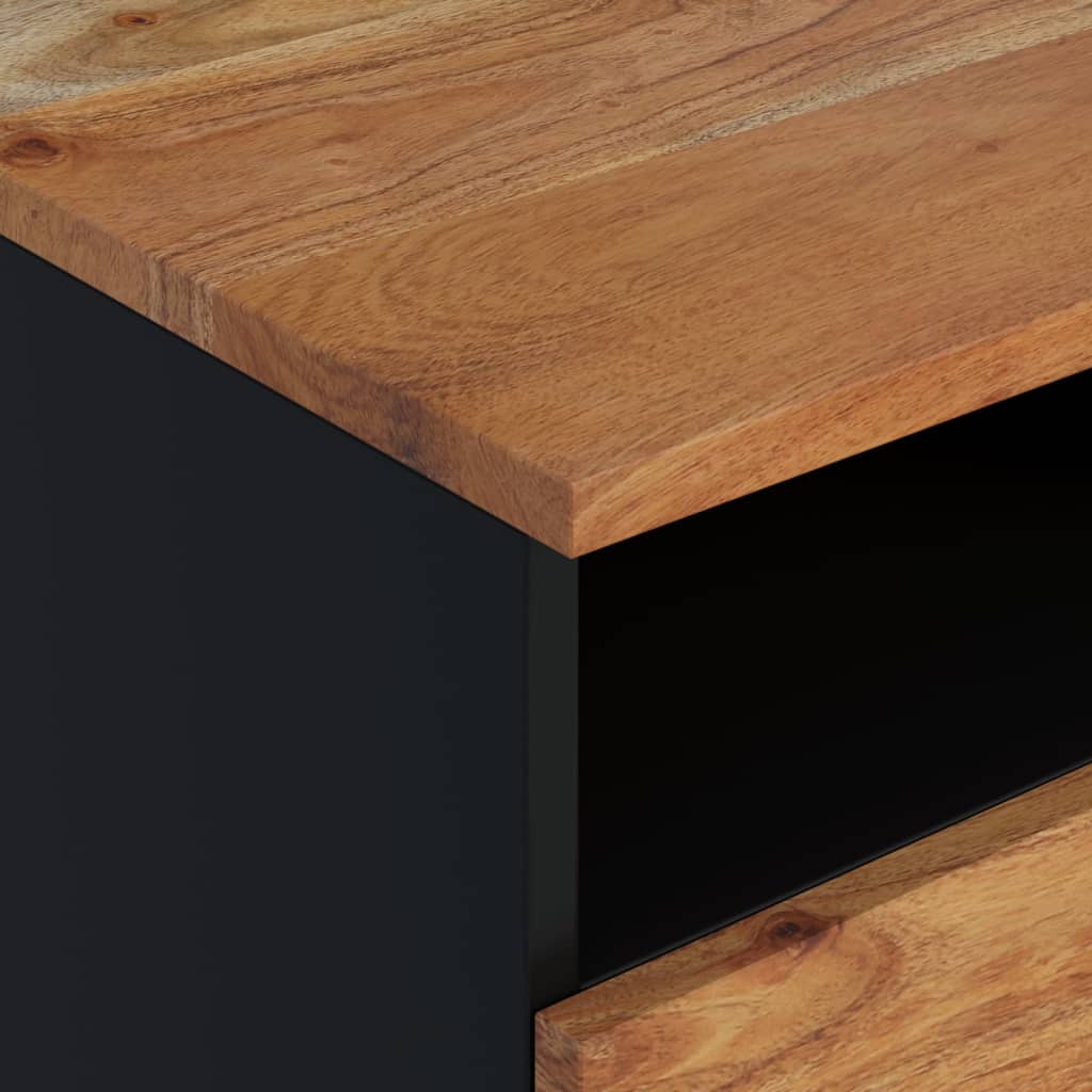 vidaXL Salontafel 80x54x40 cm massief mangohout en bewerkt hout