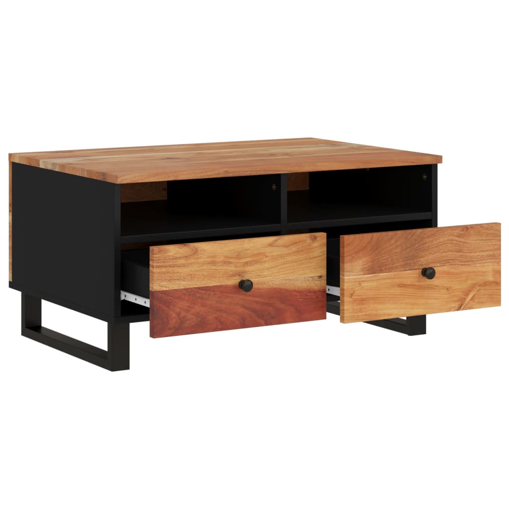 vidaXL Salontafel 80x54x40 cm massief mangohout en bewerkt hout