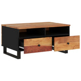 vidaXL Salontafel 80x54x40 cm massief mangohout en bewerkt hout