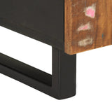 vidaXL Tv-meubel 105x33,5x46 cm massief mangohout en bewerkt hout