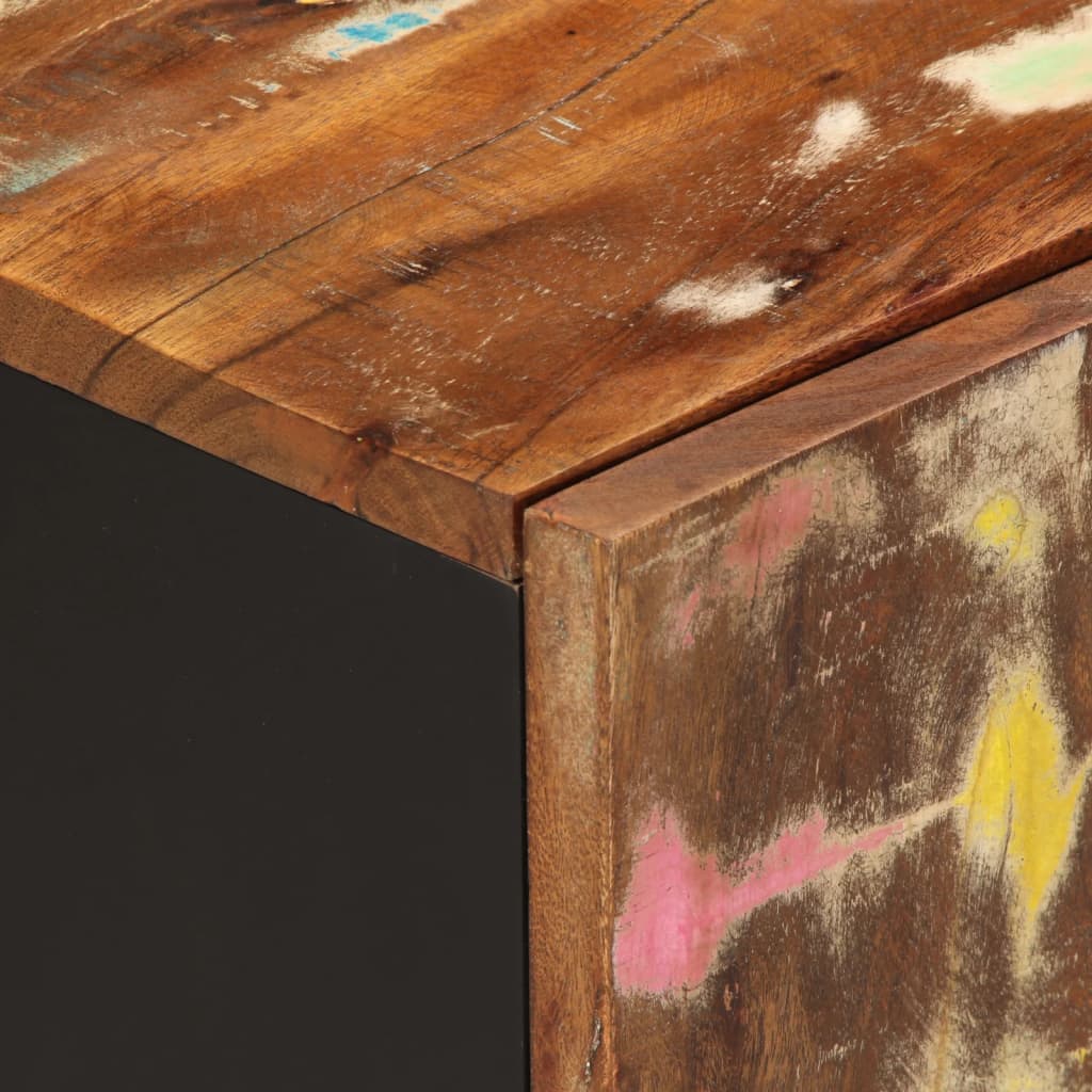 vidaXL Tv-meubel 105x33,5x46 cm massief mangohout en bewerkt hout