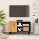 vidaXL Tv-meubel 80x33x46 cm massief mangohout en bewerkt hout