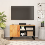 vidaXL Tv-meubel 80x33x46 cm massief mangohout en bewerkt hout