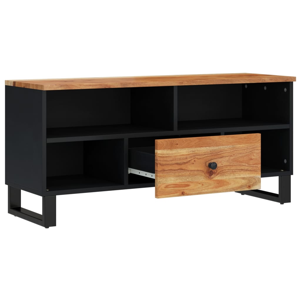 vidaXL Tv-meubel 100x33x46 cm massief mangohout en bewerkt hout