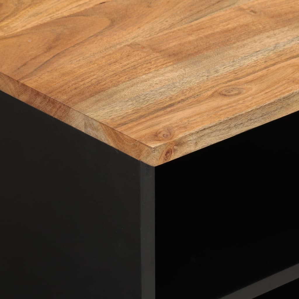 vidaXL Tv-meubel 100x33x46 cm massief mangohout en bewerkt hout
