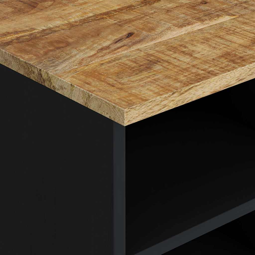 vidaXL Tv-meubel 80x33x46 cm massief mangohout en bewerkt hout