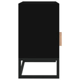 vidaXL Nachtkastje 40x30x55,5 cm bewerkt hout en ijzer wit