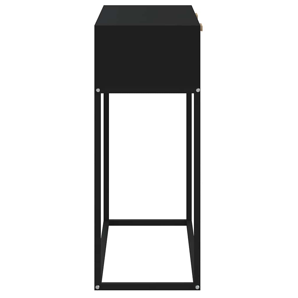 vidaXL Console table 80x30x75 cm engineered wood and iron white