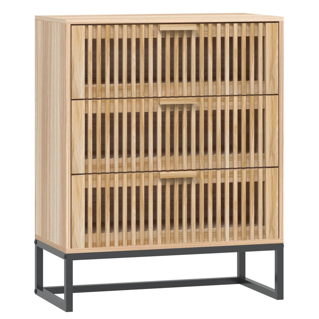 vidaXL Dressoir 60x30x75 cm bewerkt hout wit