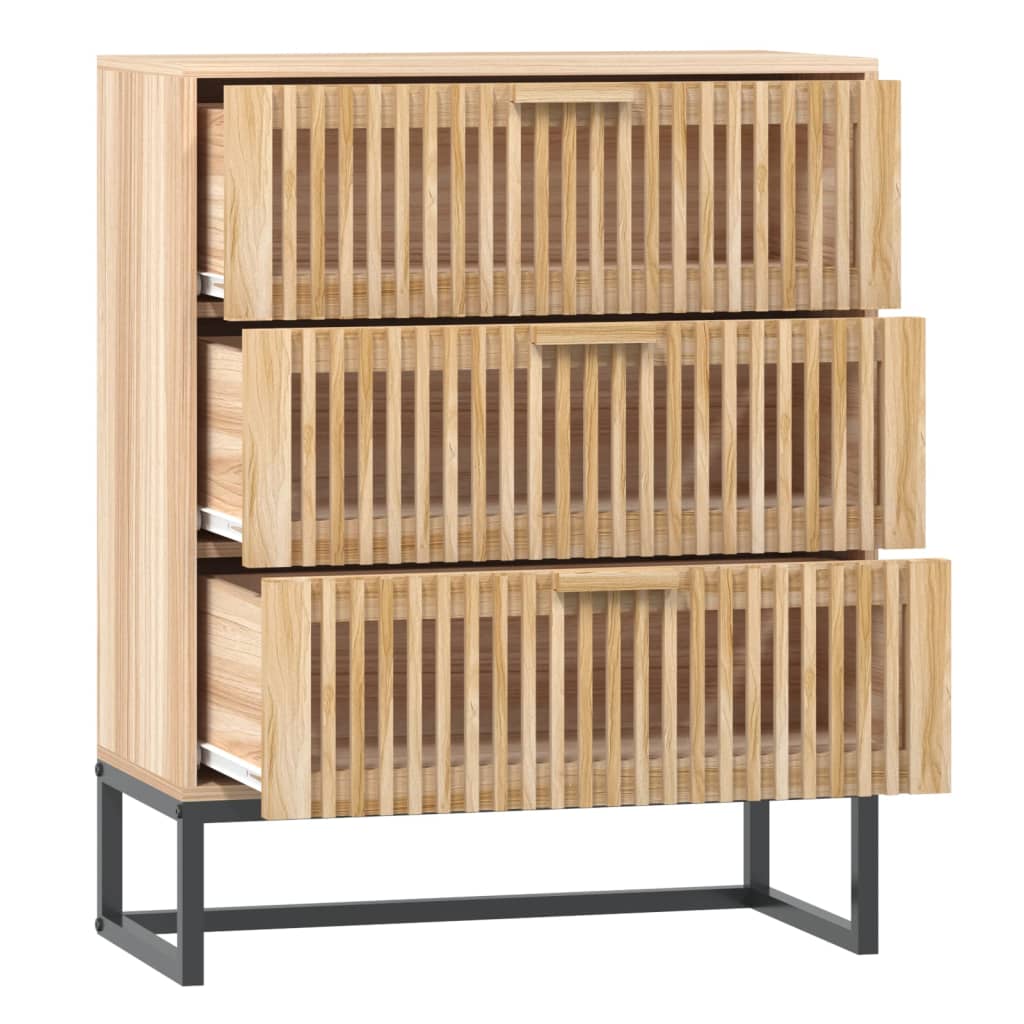 vidaXL Dressoir 60x30x75 cm bewerkt hout wit