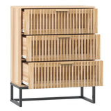 vidaXL Dressoir 60x30x75 cm bewerkt hout wit