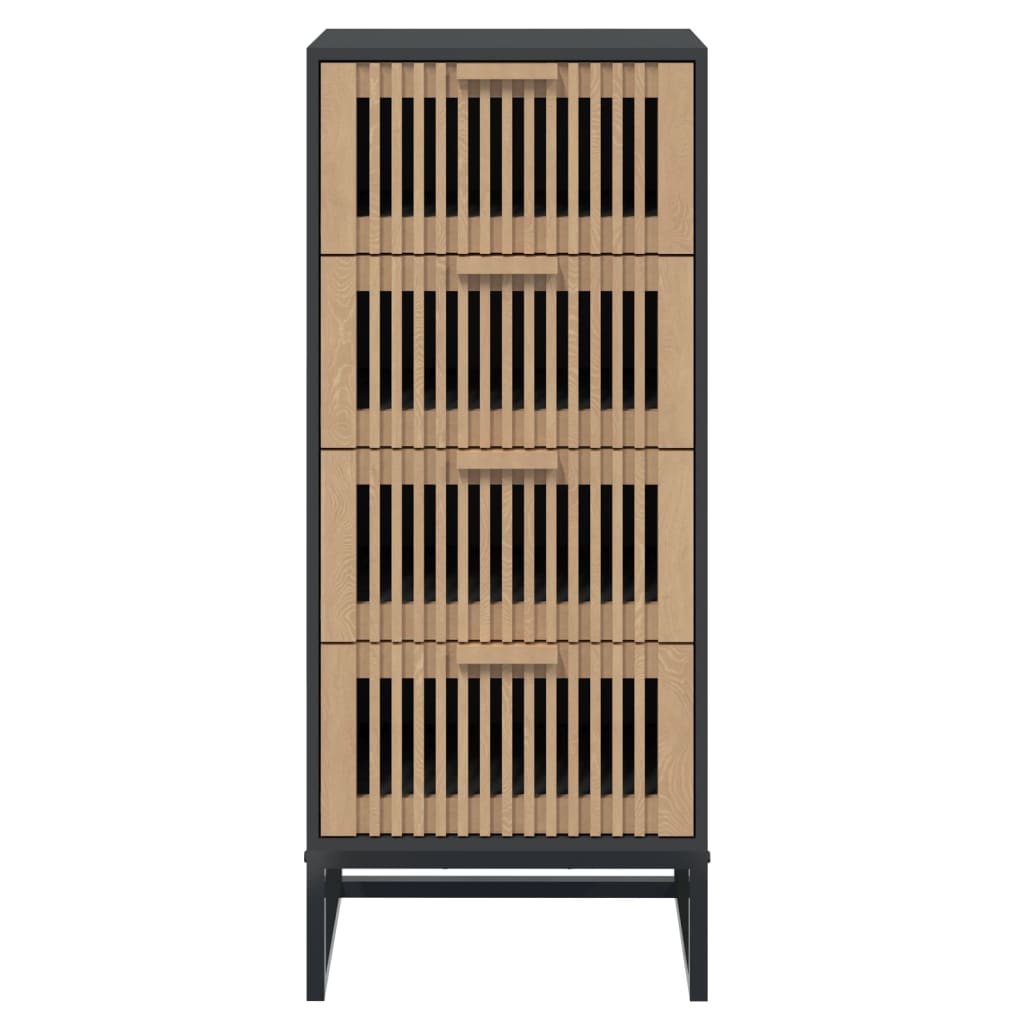 vidaXL Hoge kast 40x30x95 cm bewerkt hout