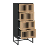 vidaXL Hoge kast 40x30x95 cm bewerkt hout