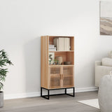 vidaXL Hoge kast 60x35x125 cm bewerkt hout wit
