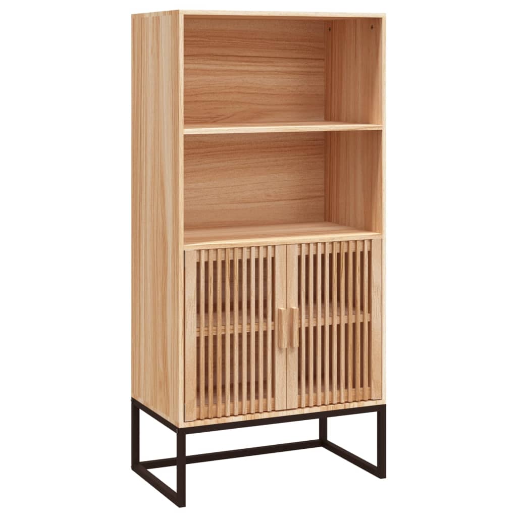 vidaXL Hoge kast 60x35x125 cm bewerkt hout wit