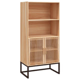 vidaXL Hoge kast 60x35x125 cm bewerkt hout wit