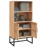 vidaXL Hoge kast 60x35x125 cm bewerkt hout wit