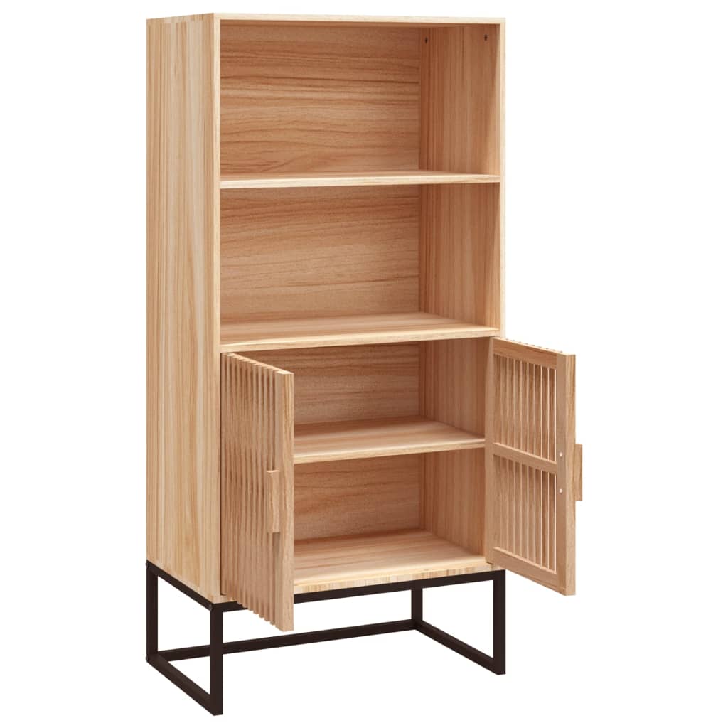 vidaXL Hoge kast 60x35x125 cm bewerkt hout wit