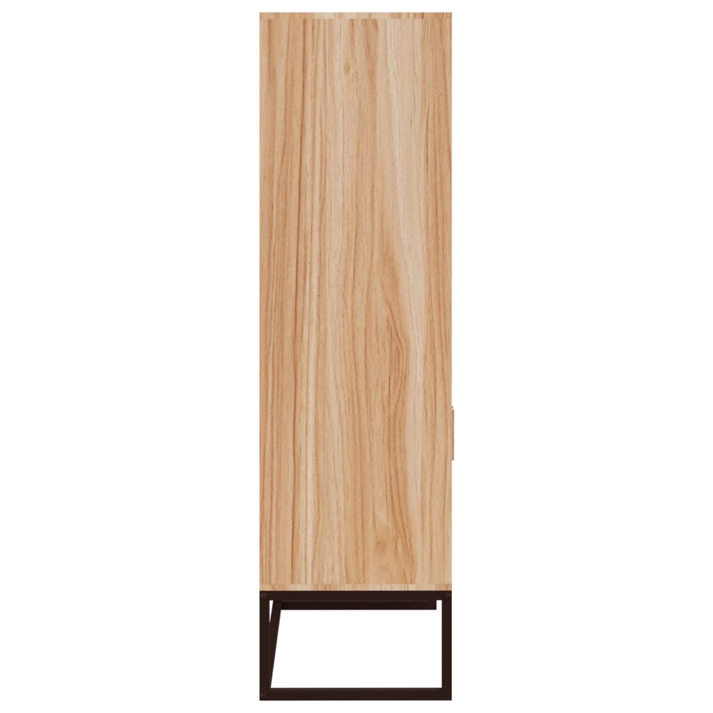 vidaXL Hoge kast 60x35x125 cm bewerkt hout wit