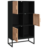 vidaXL Hoge kast 70x35x125 cm bewerkt hout wit