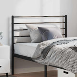 vidaXL Replacement Headboard Metal Black 75 cm