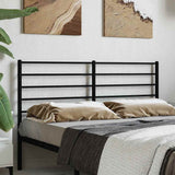 vidaXL Replacement Headboard Metal Black 75 cm