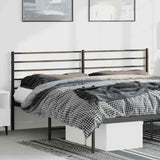 vidaXL Replacement Headboard Metal Black 75 cm