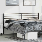 vidaXL Replacement Headboard Metal Black 75 cm