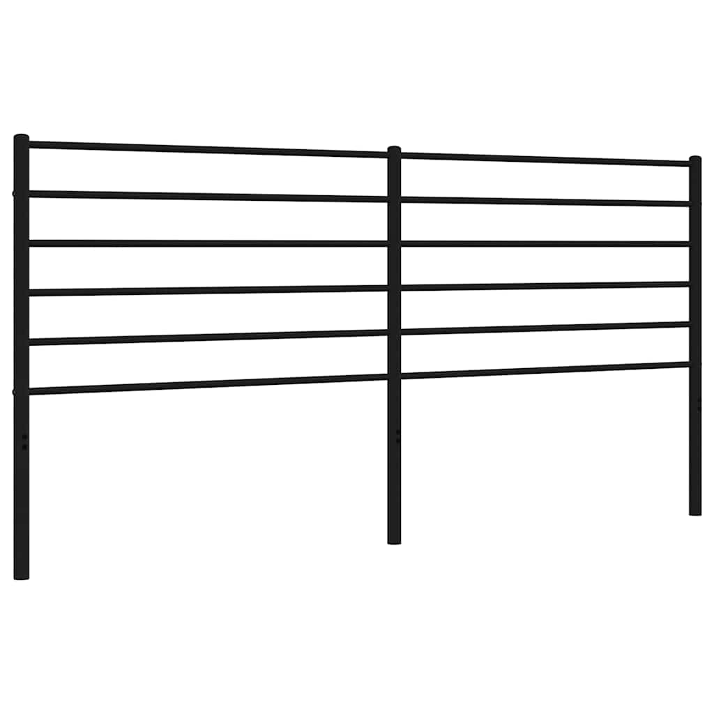 vidaXL Replacement Headboard Metal Black 75 cm