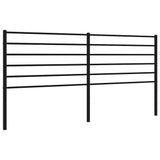 vidaXL Replacement Headboard Metal Black 75 cm