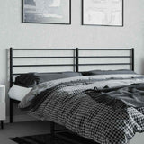 vidaXL Replacement Headboard Metal Black 75 cm