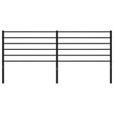 vidaXL Replacement Headboard Metal Black 75 cm