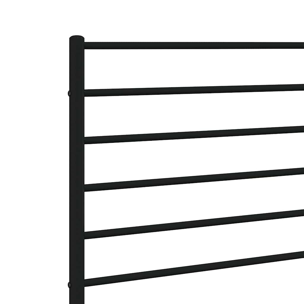 vidaXL Replacement Headboard Metal Black 75 cm
