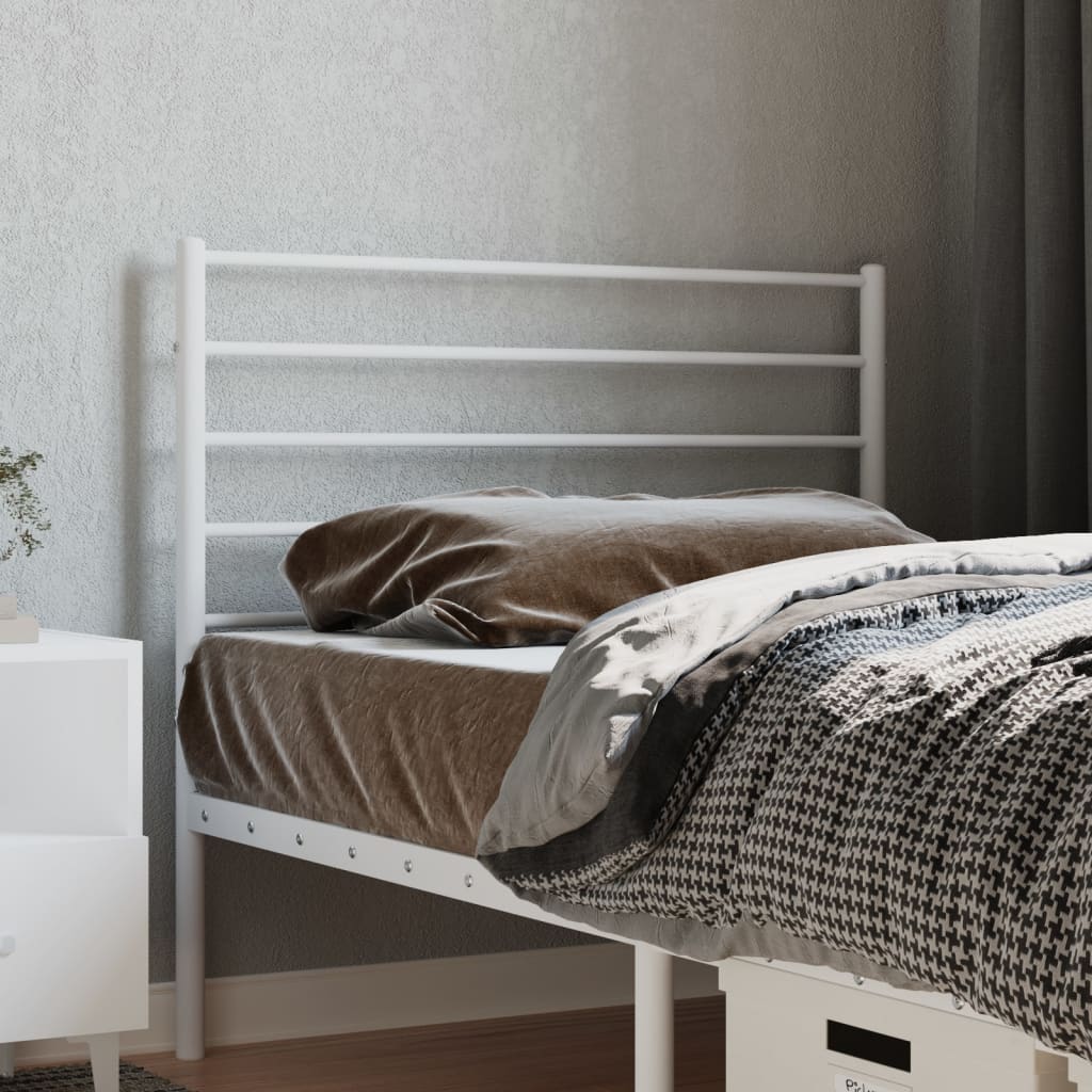 vidaXL Replacement Headboard Metal Black 75 cm