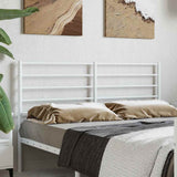 vidaXL Replacement Headboard Metal Black 75 cm