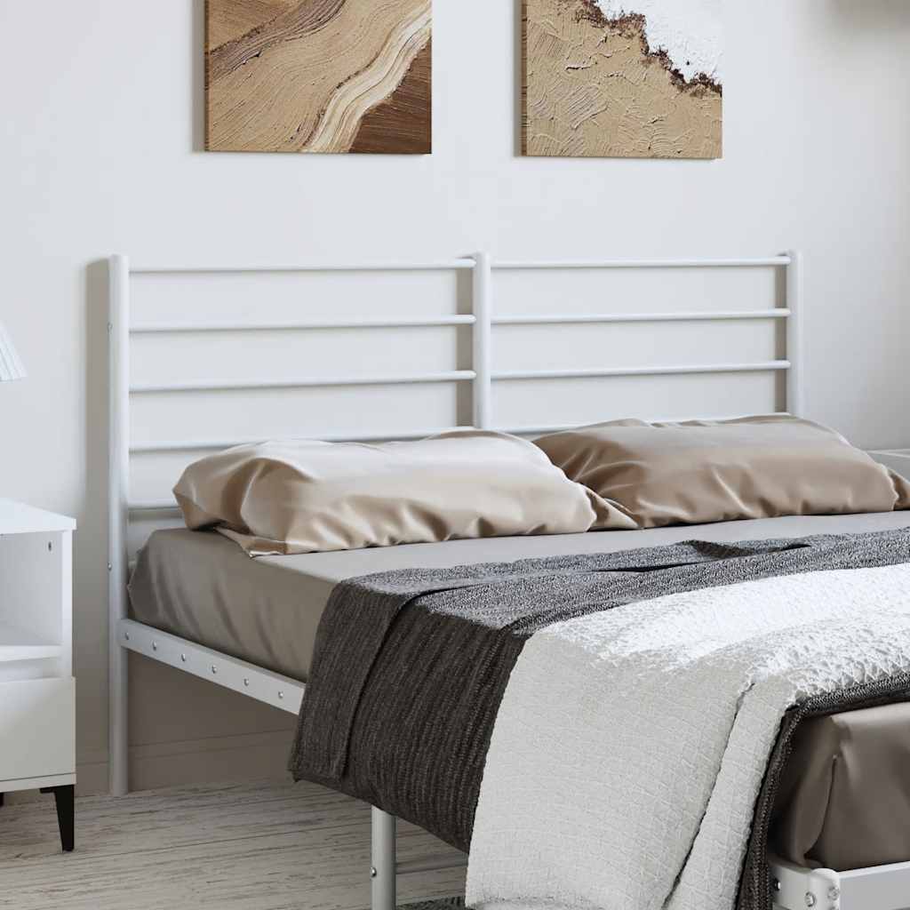 vidaXL Replacement Headboard Metal Black 75 cm