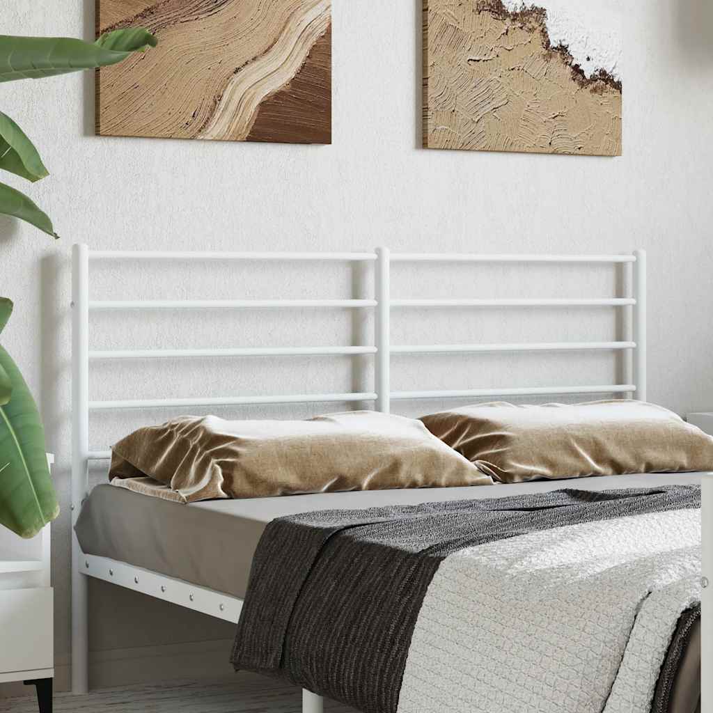 vidaXL Replacement Headboard Metal Black 75 cm