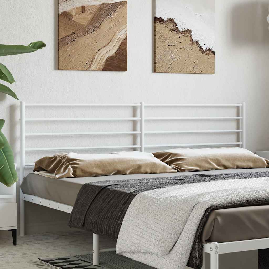 vidaXL Replacement Headboard Metal Black 75 cm