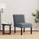 vidaXL Stoel fluweel blauw