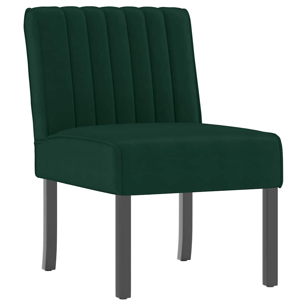 vidaXL Stoel fluweel blauw
