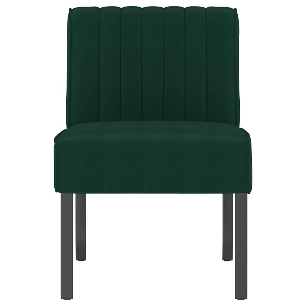 vidaXL Stoel fluweel blauw
