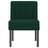 vidaXL Stoel fluweel blauw