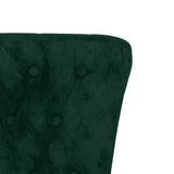 vidaXL Stoel hoge rugleuning met knopen fluweel blauw