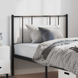 vidaXL Replacement Headboard Metal Black 75 cm